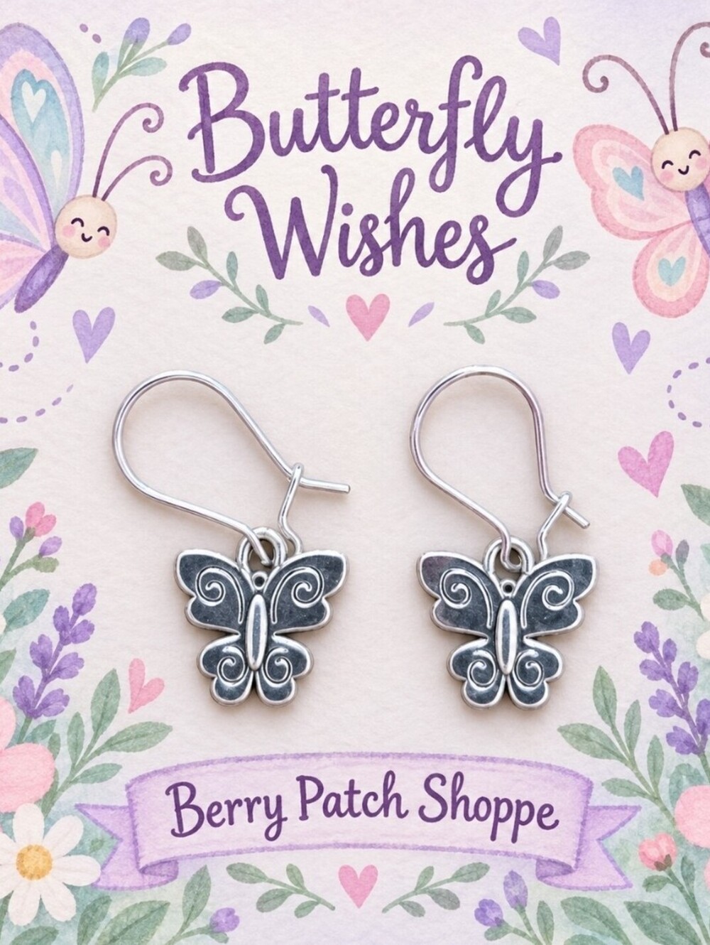 Butterfly Wishes Artesian Drop Earrings